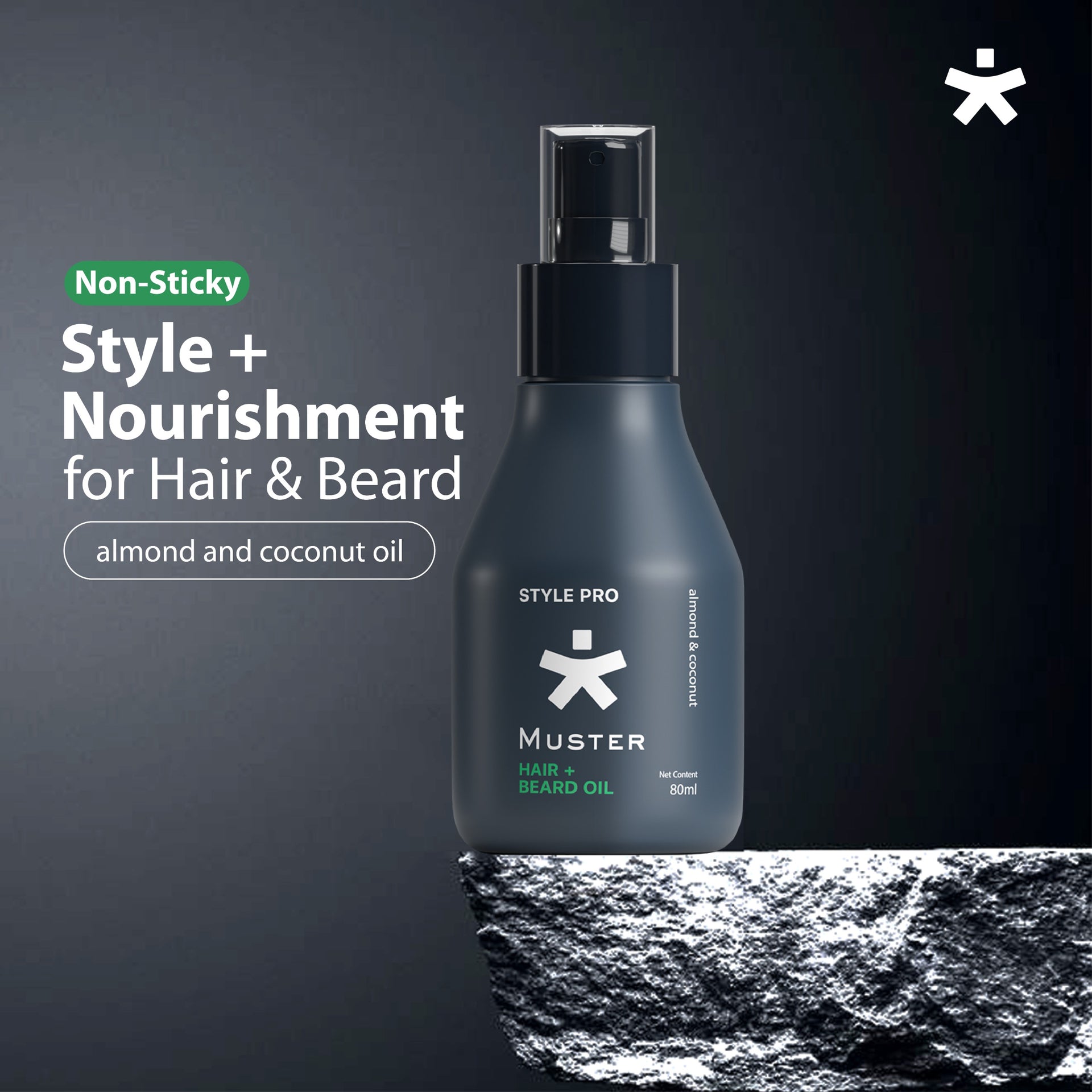 Style Pro Hair & Beard Oil - A Styling Hair and Beard Spray - 80 ml