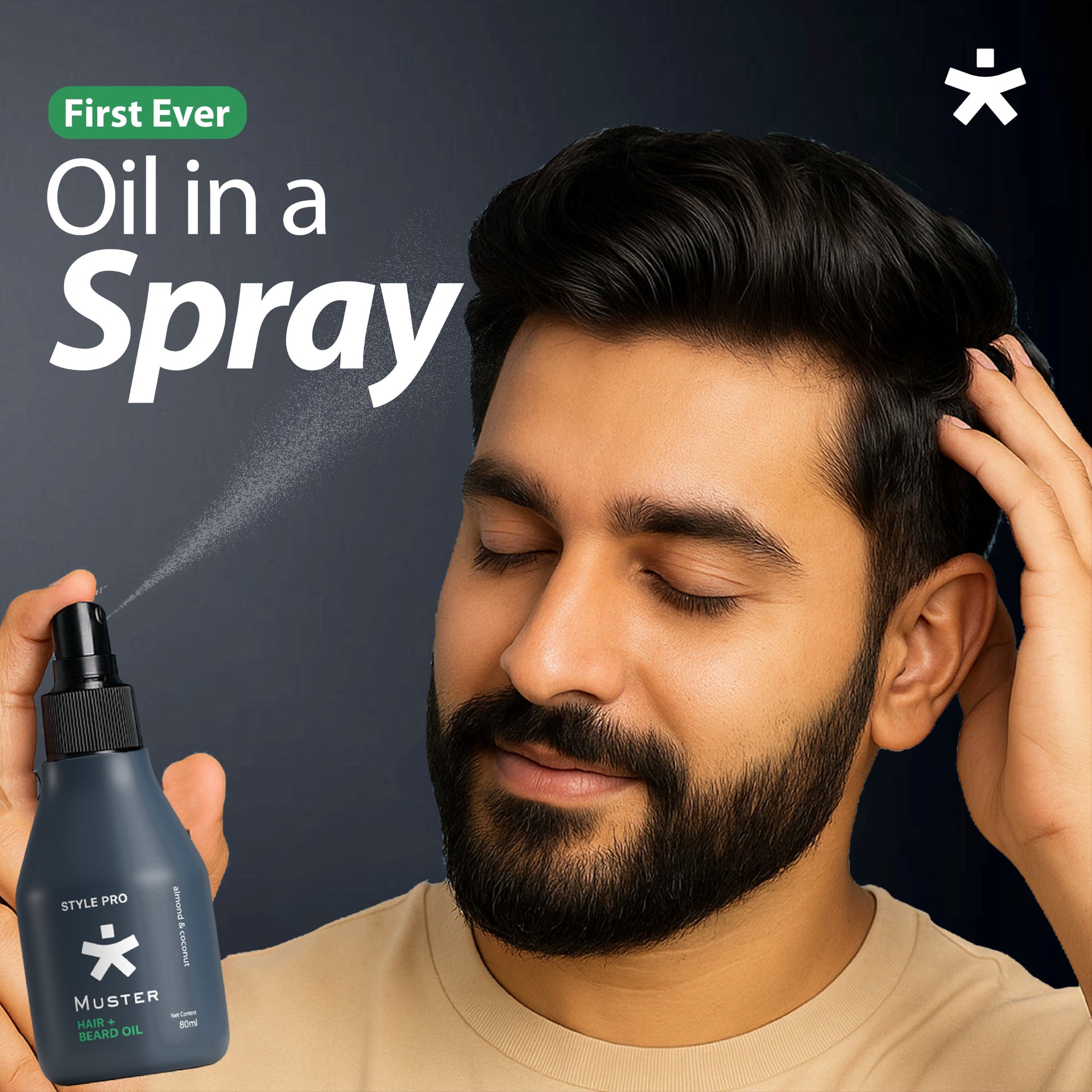 Style Pro Hair & Beard Oil - A Styling Hair and Beard Spray - 80 ml