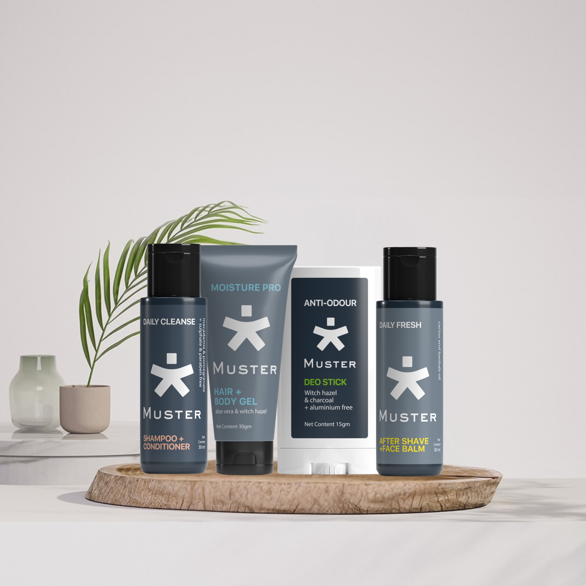 Ultimate Grooming S-Quad - Shampoo + Hair Gel + Deo Stick + After Shave